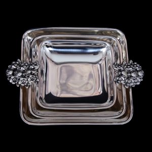 CONJUNTO DE TRÊS BOMBONIERS FLORES DA TOPÁZIO